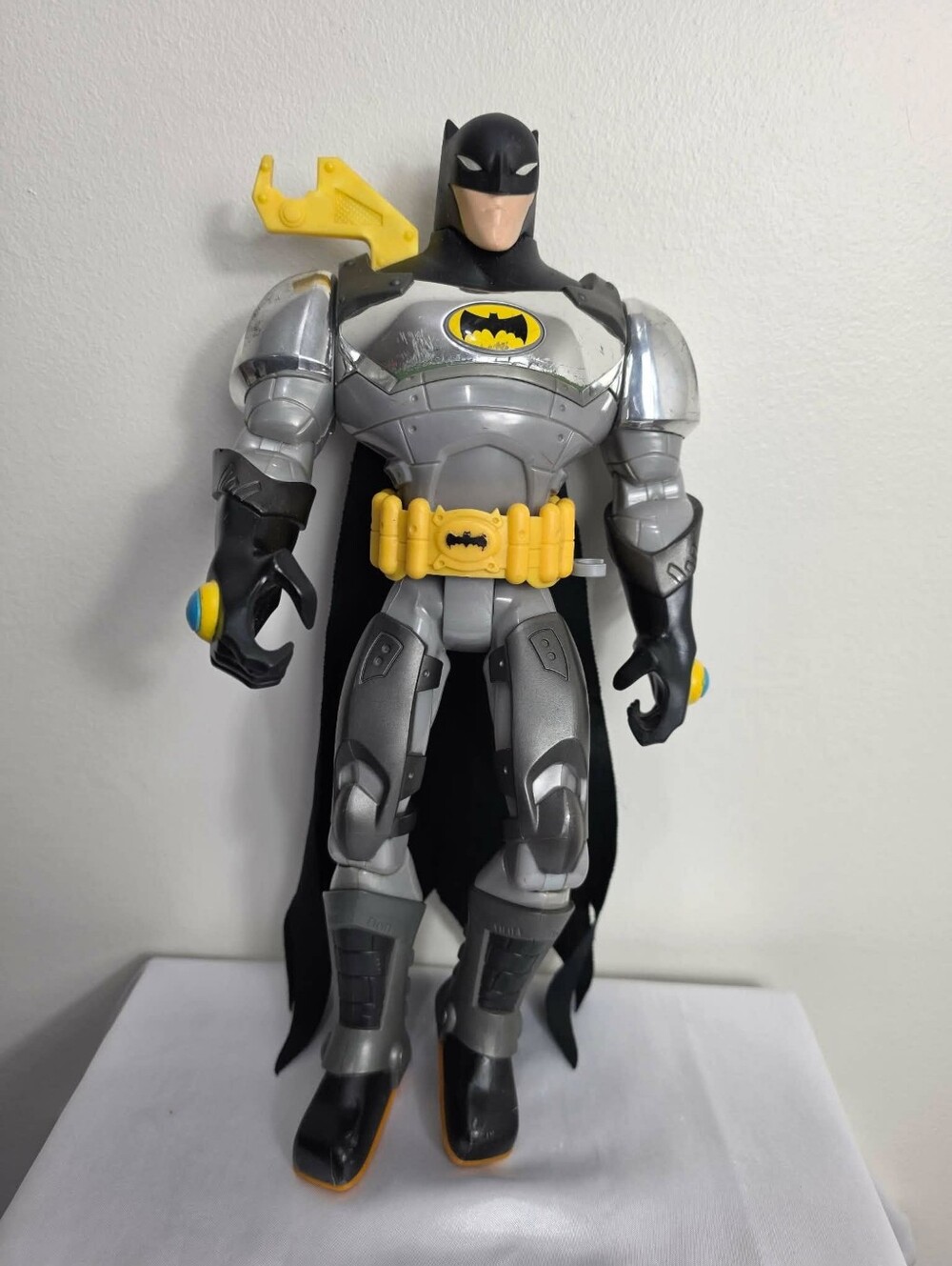 Batman Silver & Black Action Figure with Yellow Accents - Batman Brand